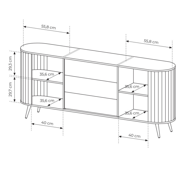 Комод Lovi 2D3S2
